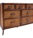 Palm Cove Rattan Wicker 7 Drawer Triple Dresser