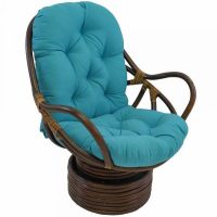 Rocker with Aqua Blue Cushion