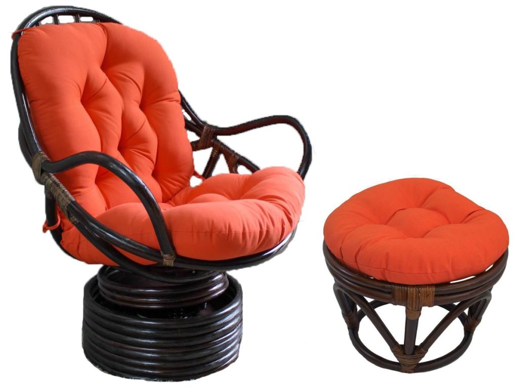 Papasan orders swivel rocker chair