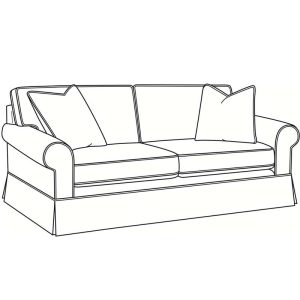 Benton Indoor Loveseat by Braxton Culler Made in the USA Model 628-019