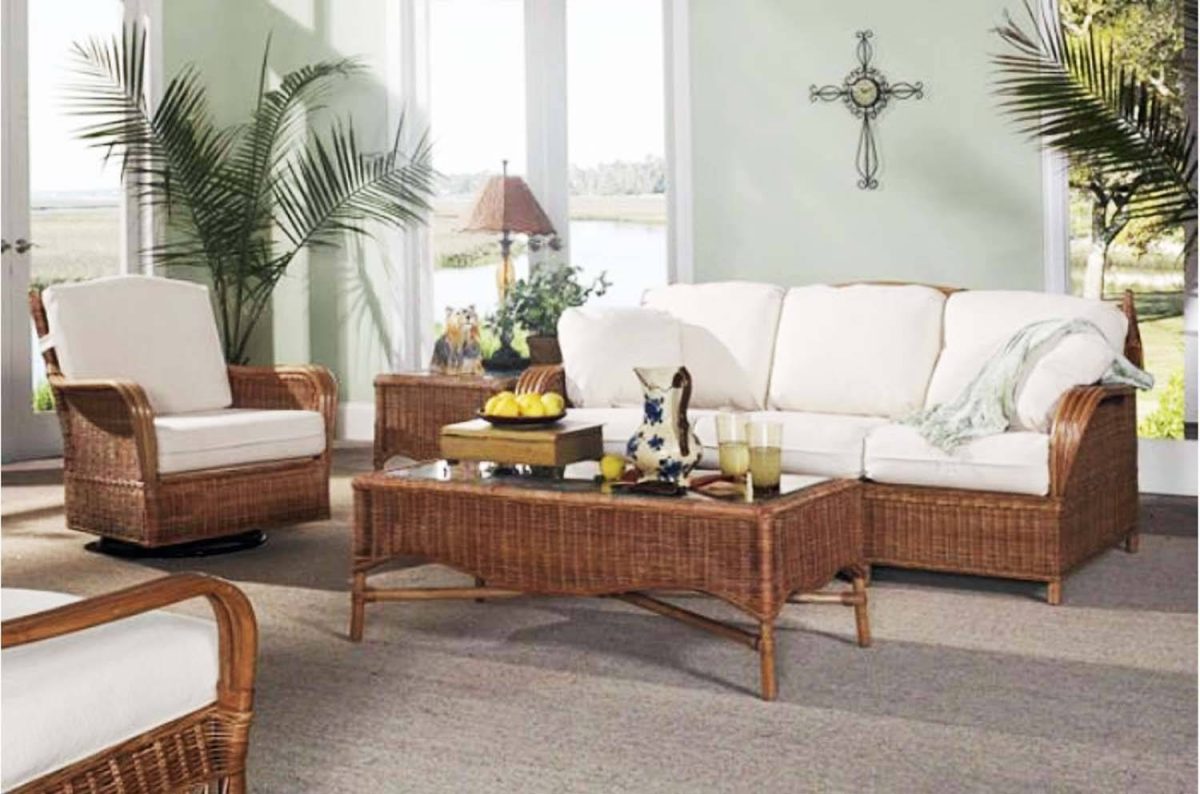 Wicker pull out sofa new arrivals