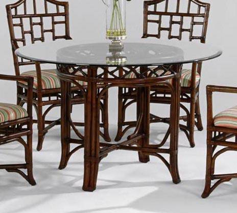 Chippendale Indoor 48″ Round Dining Table with Bevel by Braxton Culler Made in the USA Model 970-075A