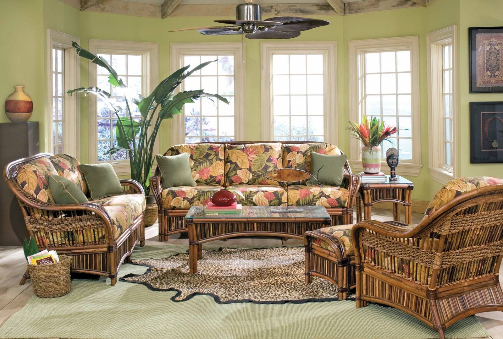 Congo 6 Pc Rattan Living Room Set From