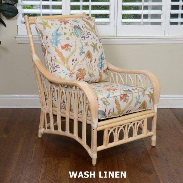 Cuba Lounge Chair in Wash Linen