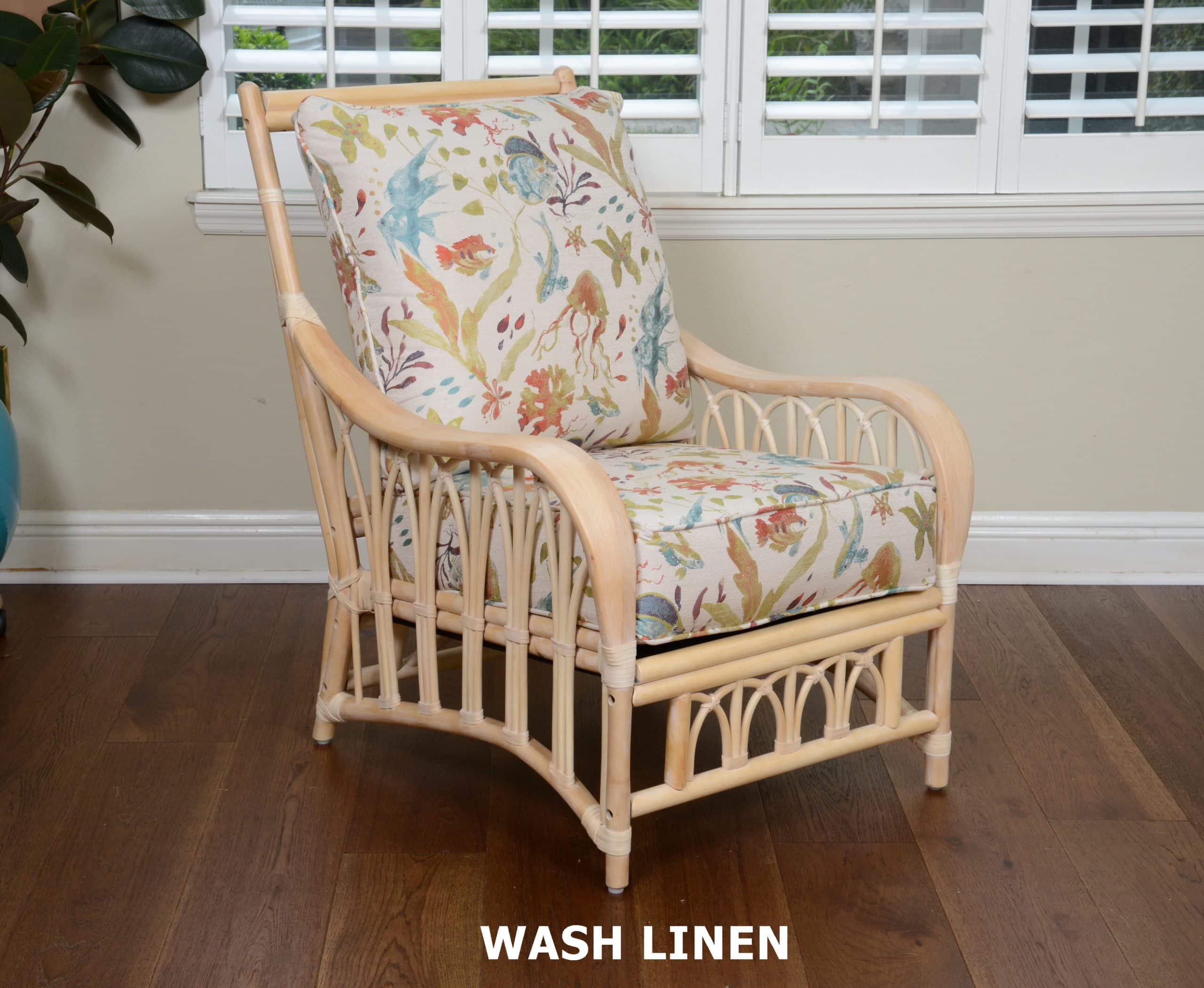 Cuba Lounge Chair in Wash Linen