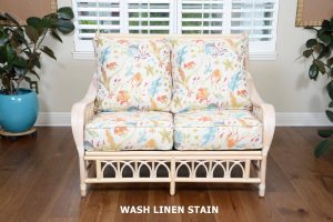 Cuba Loveseat in Wash Linen Stain