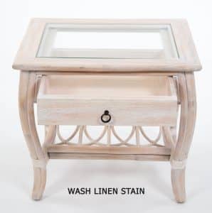 cUBA eND tABLE IN wASH lINEN Stain