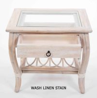 cUBA eND tABLE IN wASH lINEN Stain