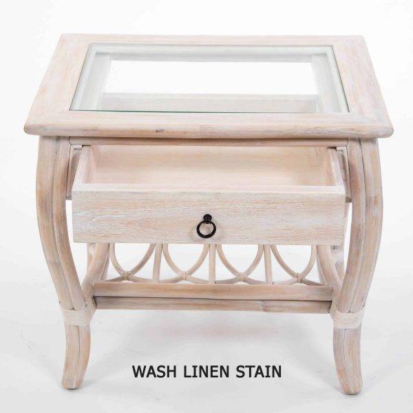 cUBA eND tABLE IN wASH lINEN Stain