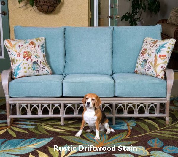 Cuba Sofa in Rustic Driftwood Stain