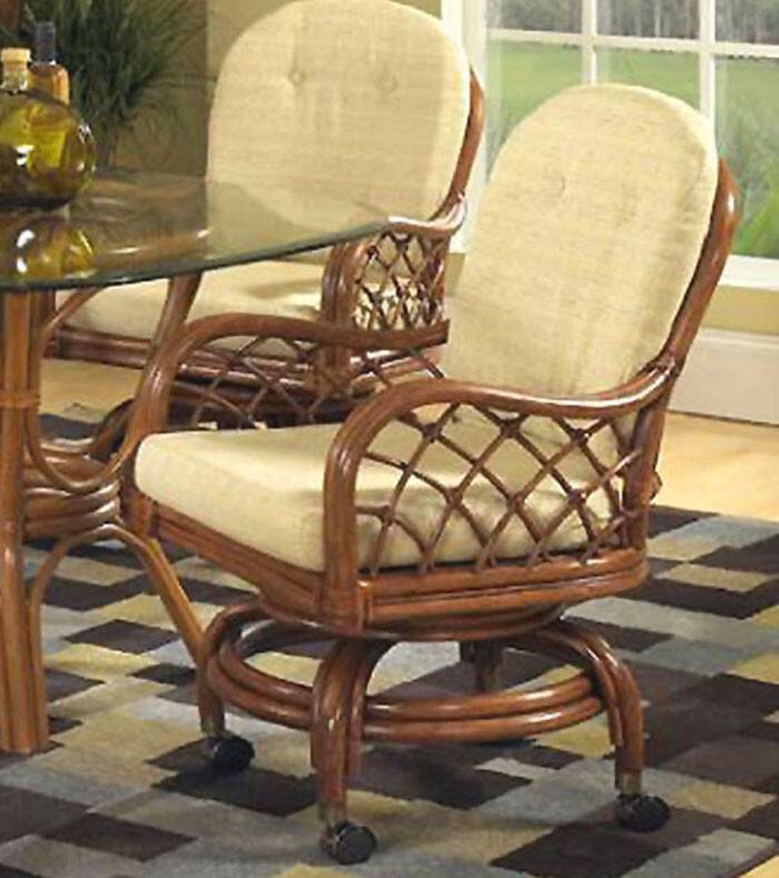 Swivel caster dining discount chairs