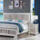 Islamorada Coastal Style 2 Pc Bedroom Set includes Queen Headboard and Nightstand
