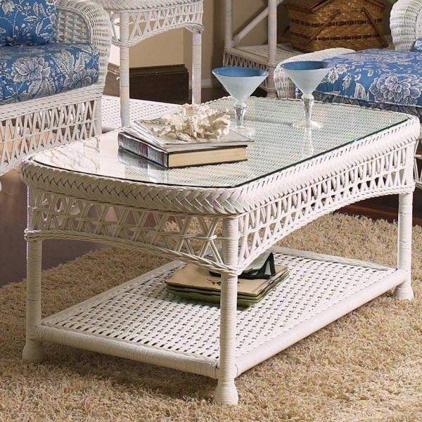 Kiawah Rattan Coffee Table from Classic Rattan