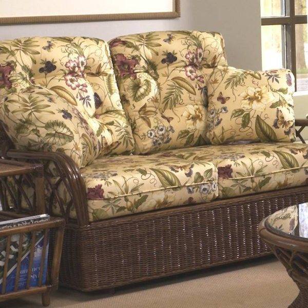 Eastwind Rattan Loveseat Glider from Classic Rattan Model 9308