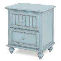 Monaco Distressed Blue 2 Drw Nightstand