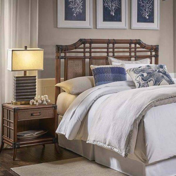 Palm Cove 2 Pc Queen Headboard and Night Stand Bedroom Set Model 1102-5643-ATQ-2