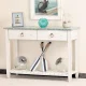 PICKET FENCE BLUE CONSOLE TABLE