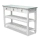 PICKET FENCE BLUE TV STAND
