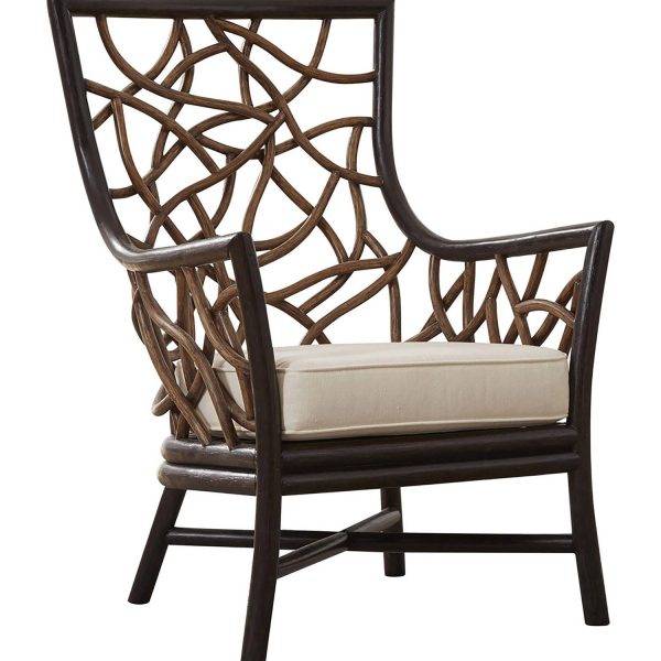 Trinidad Rattan Occassional Chair PJS-1401-BLK-OC by Panama Jack