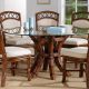 Saint Croix Dining Table with 54 Inch Round Glass from Classic Rattan Model 8359GL54