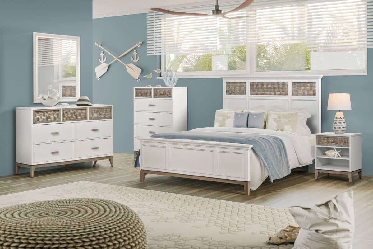 Hickory White Navarre Bedroom Group Bedroom 3-Piece Bedroom Set