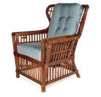 williamsburg wing back rattan chair