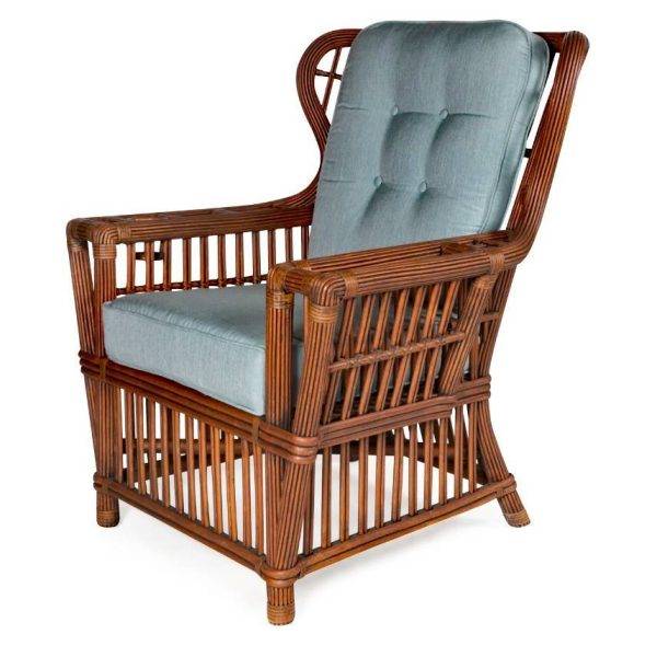 williamsburg wing back rattan chair