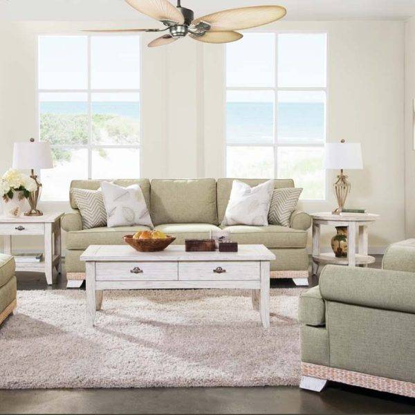 Fairwind 3 Pc Living Room Set w/ Sofa – Coffee Table and End Table – Model 2932-3PCSET Choice of Cushions Made in the USA