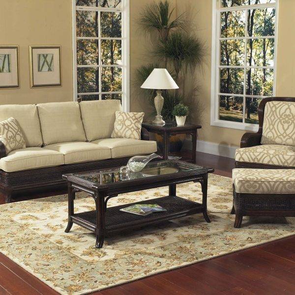 Windsor 5 Pc Wicker Living Room Set from Classic Rattan Model 9800