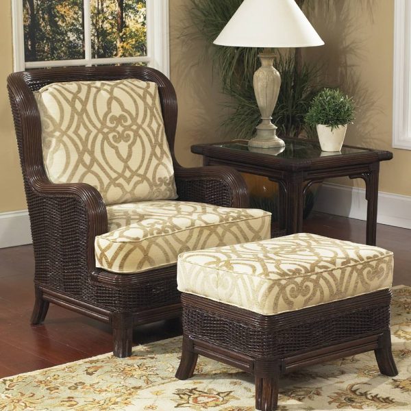 Windsor Wicker Hi-Back Lounge Chair from Classic Rattan Model 9800