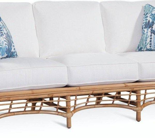 Bridgehampton Rattan Sofa Model 1031-011 Made in the USA by Braxton Culler