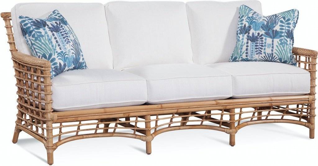 Bridgehampton Rattan Sofa Model 1031 011 Made in the USA by Braxton Culler