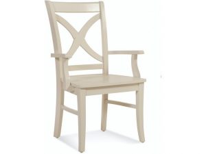 Hues Indoor Dining Arm Chair with Wood Seat by Braxton Culler Model 1064-029WS
