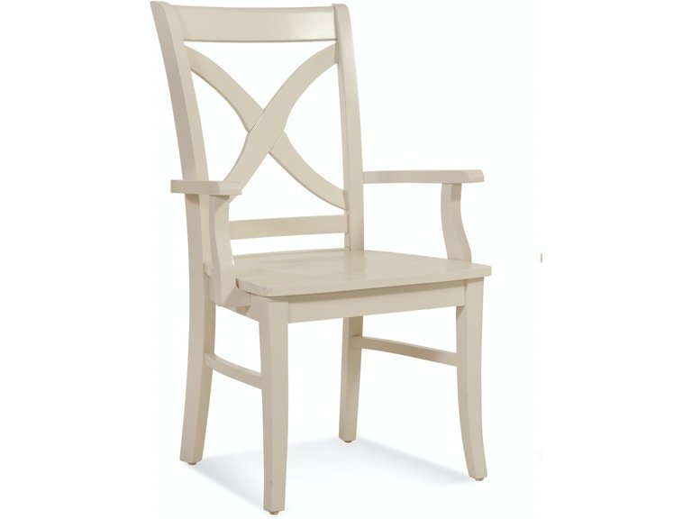 Hues Indoor Dining Arm Chair with Wood Seat by Braxton Culler Model 1064-029WS