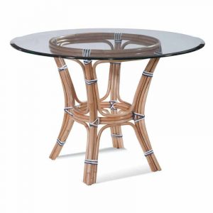 Pier Point Indoor 36″ Round Glass Top Dining Table by Braxton Culler Model 2979-075B