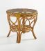 New Twist Round End Table w/Glass Model 3343ET from South Sea Rattan