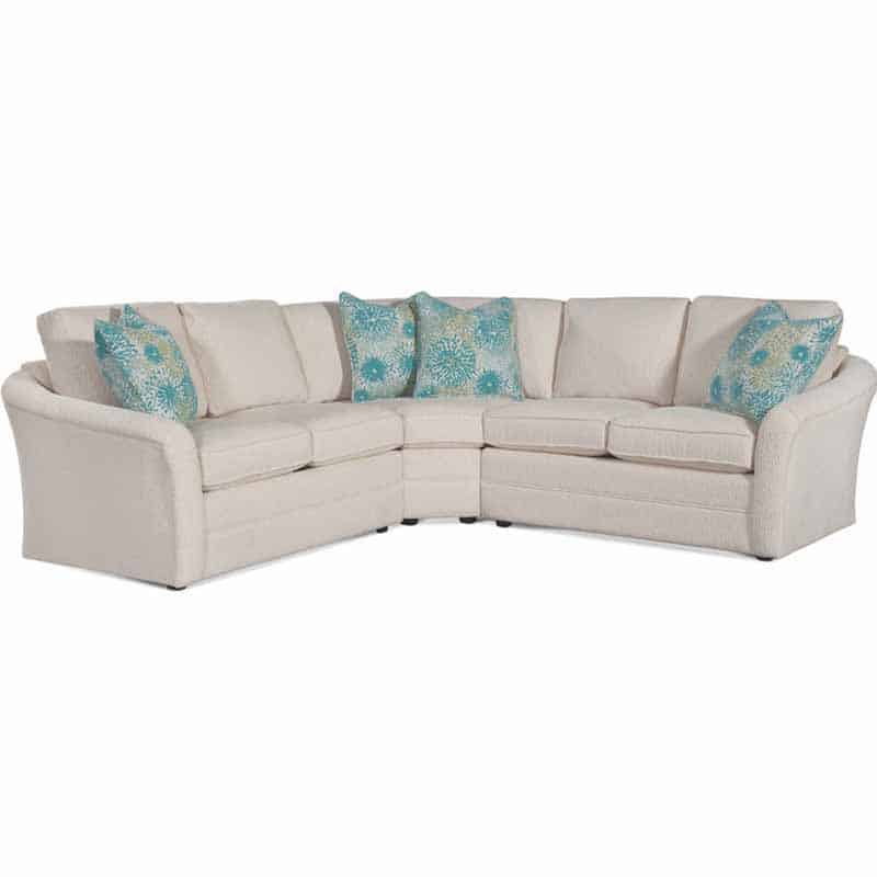 Wexler Indoor Three-Piece Corner Sectional by Braxton Culler Made in the USA Model 518-3PC-SEC1