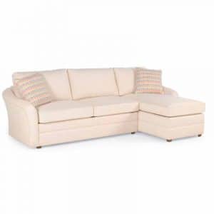 Wexler Indoor Chaise Sectional by Braxton Culler Made in the USA Model 518-2PC-SEC3