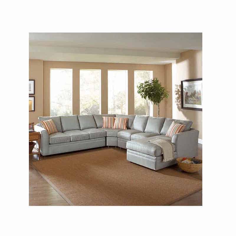 Northfield Indoor Four-Piece Sectional with Chaise by Braxton Culler Made in the USA Model 550-4PC-SEC2