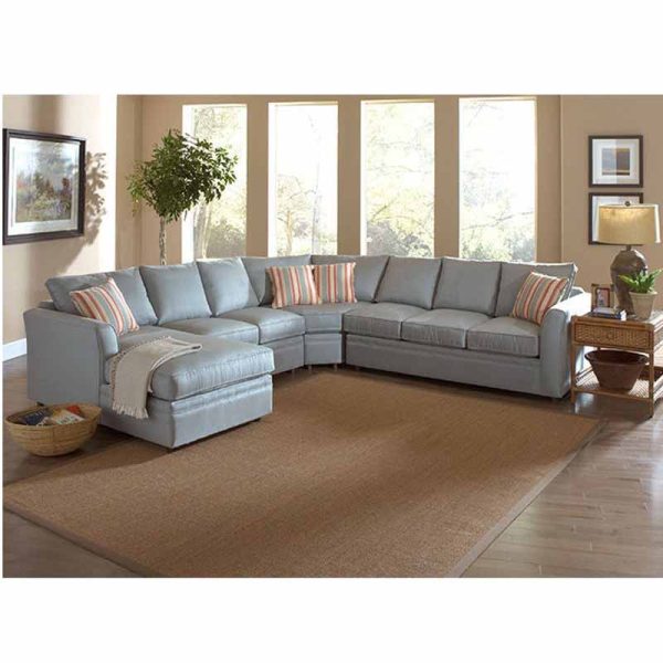 Northfield Indoor Four-Piece Sectional with Chaise by Braxton Culler Made in the USA Model 550-4PC-SEC1