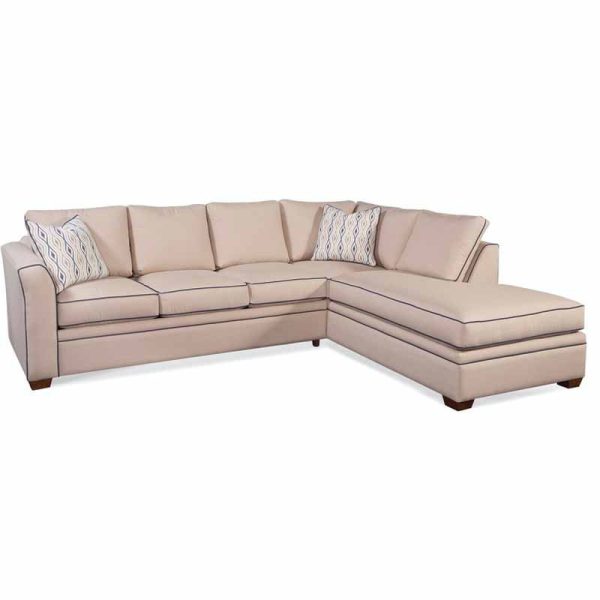 Bridgeport Indoor Two-Piece Bumper Sectional by Braxton Culler Made in the USA Model 560-2PC-SEC4