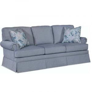 Bradbury Indoor Skirted Sofa by Braxton Culler Model 6126-011 – Choice of Cushions Made in the USA