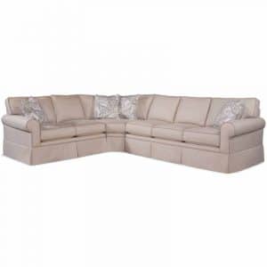 Benton Indoor Three-Piece Corner Sectional by Braxton Culler Made in the USA Model 628-3PC-SEC3