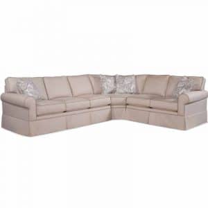 Benton Indoor Three-Piece Corner Sectional by Braxton Culler Made in the USA Model 628-3PC-SEC4