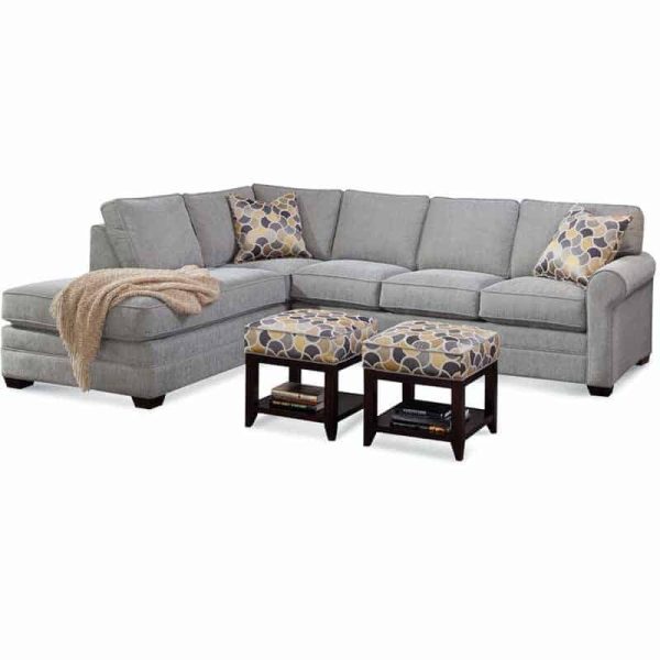 Bedford Indoor Two-Piece Bumper Sectional by Braxton Culler Made in the USA Model 728-2PC-SEC1