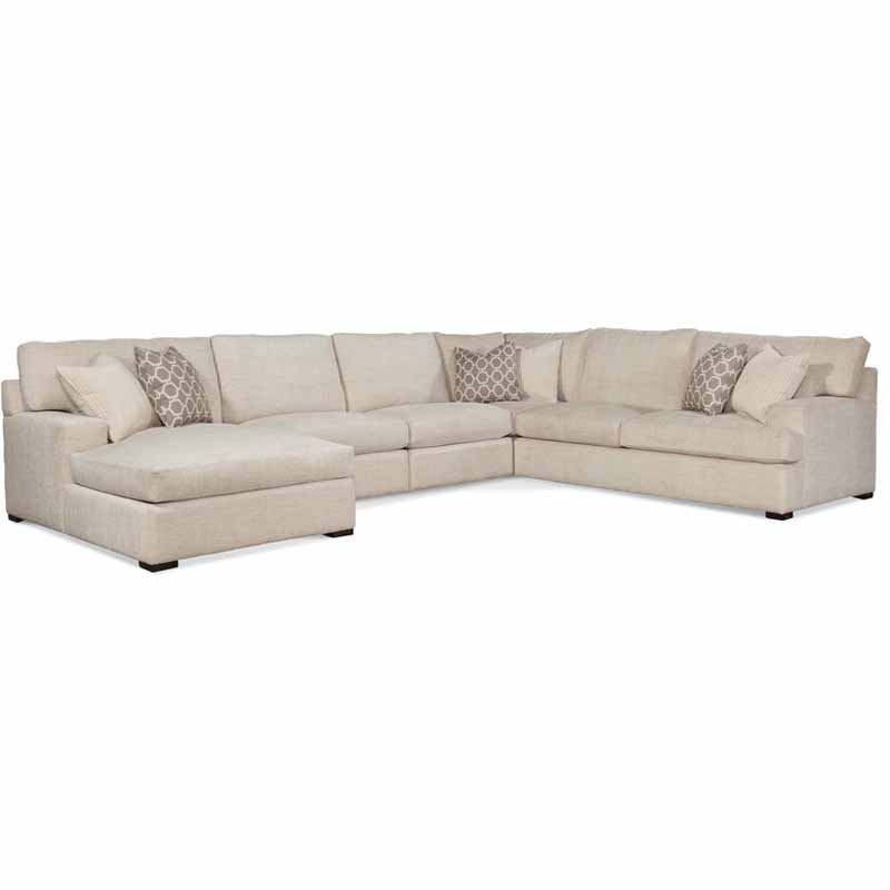 Cambria Indoor 5-Piece Chaise Sectional by Braxton Culler Made in the USA Model 784-5PC-SEC2