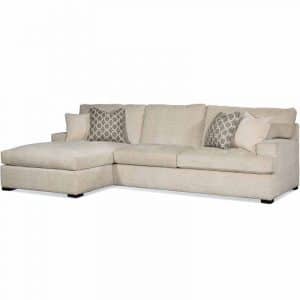 Cambria Indoor 2-Piece Chaise Sectional by Braxton Culler Made in the USA Model 784-2PC-SEC2