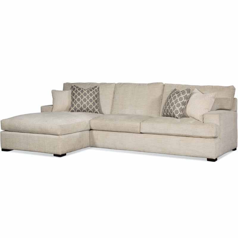 Cambria Indoor 2-Piece Chaise Sectional by Braxton Culler Made in the USA Model 784-2PC-SEC2