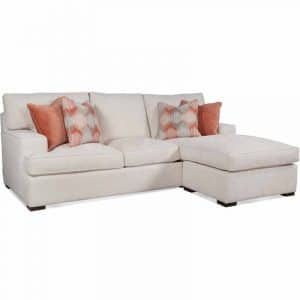 Bridgetown Indoor Sofa with Reversible Ottoman by Braxton Culler Made in the USA Model 785-C04/C09