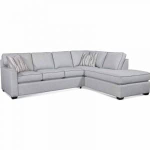 Easton Indoor 2-Piece Bumper Sectional by Braxton Culler Made in the USA Model 786-2PC-SEC4